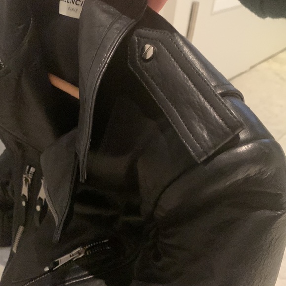 Balenciaga leather biker Moto jacket size 38 - Picture 8 of 8